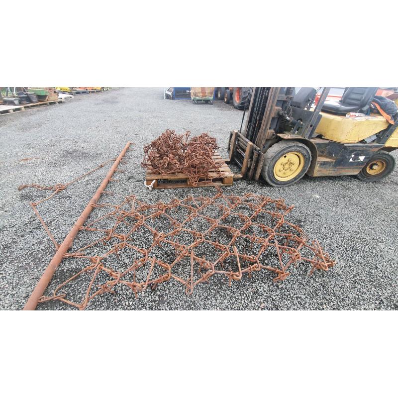 Tractor 12ft heavy duty drag grass harrows