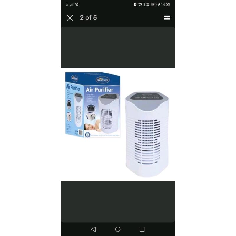 Silent night air purifier