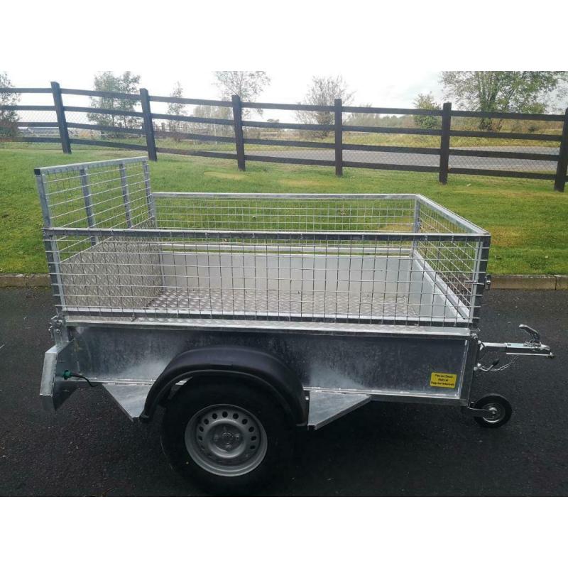 Trailer 6x4 single axle with mesh