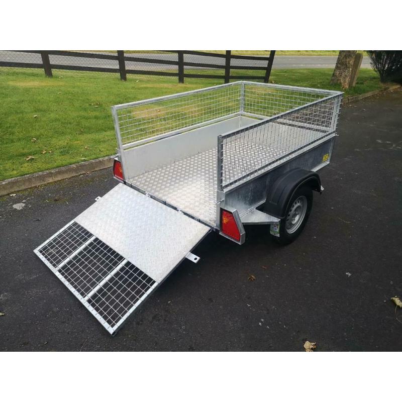 Trailer 6x4 single axle with mesh