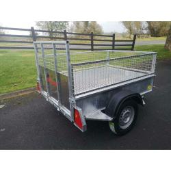 Trailer 6x4 single axle with mesh