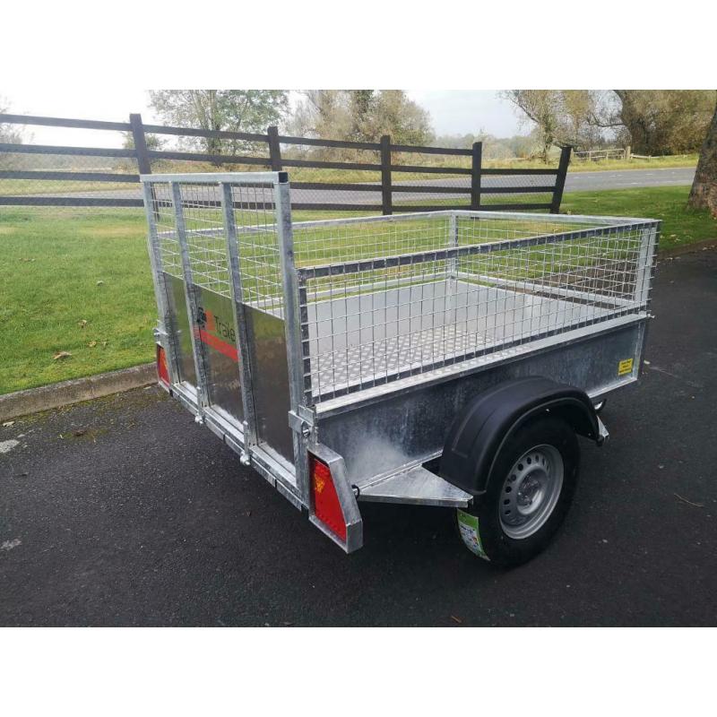 Trailer 6x4 single axle with mesh