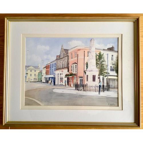 Lydia Nicholson - Original Water Colour Dunraven Street Bridgend
