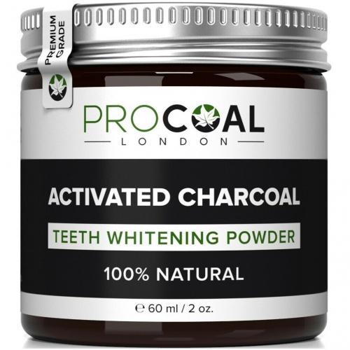 PROCOAL Activated Charcoal Teeth Whitening Powder 100% Natural 60ml