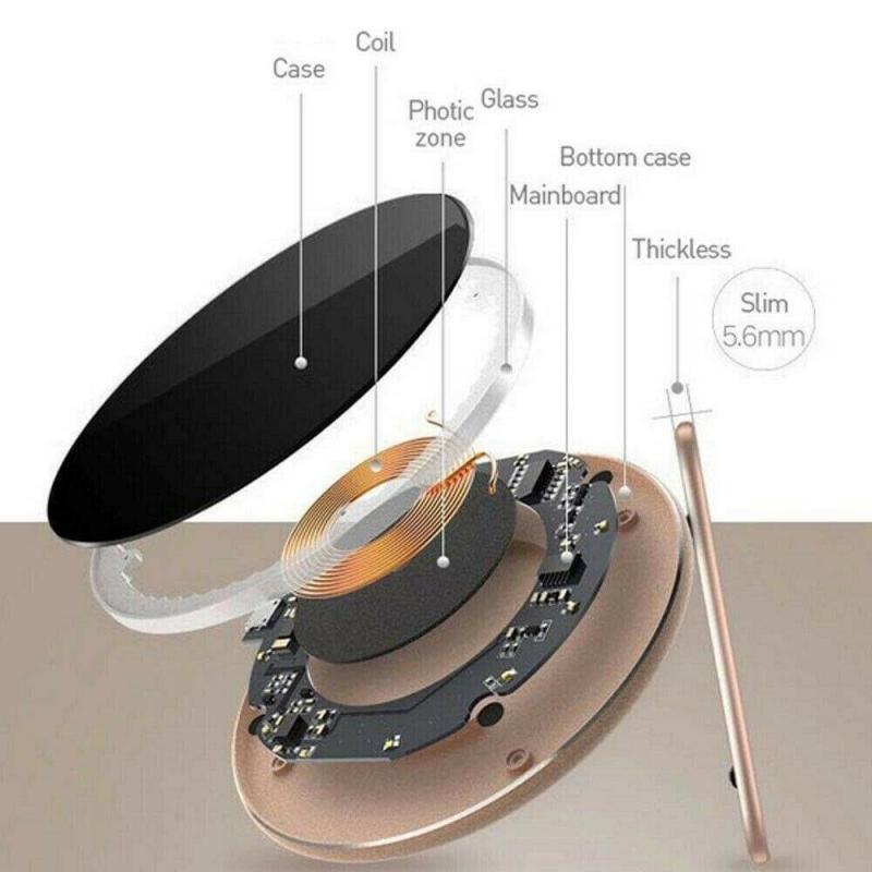 Luxury Qi Fast Wireless Charger Charging Pad