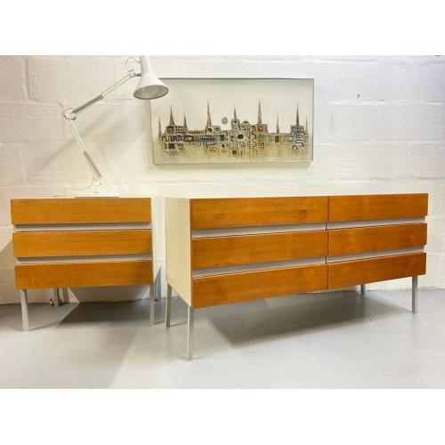 Mid Century Pair of Opus 22 Chest of Drawers by Walter Muller for Stag