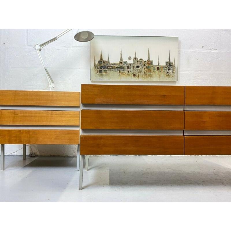 Mid Century Pair of Opus 22 Chest of Drawers by Walter Muller for Stag