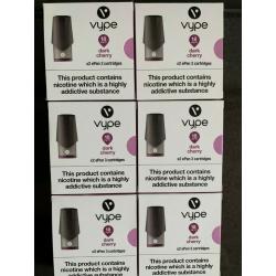 VYPE EPEN 3 CARTRIDGES DARK CHERRY VAPE PEN PODS 18ML X 6 Packs of x 2 Pods = 12 Pods.