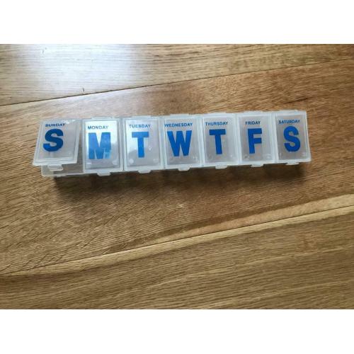 Pill Box Organizer Reminder Weekly 7 Day Pill Storage Box Medicine Dispenser