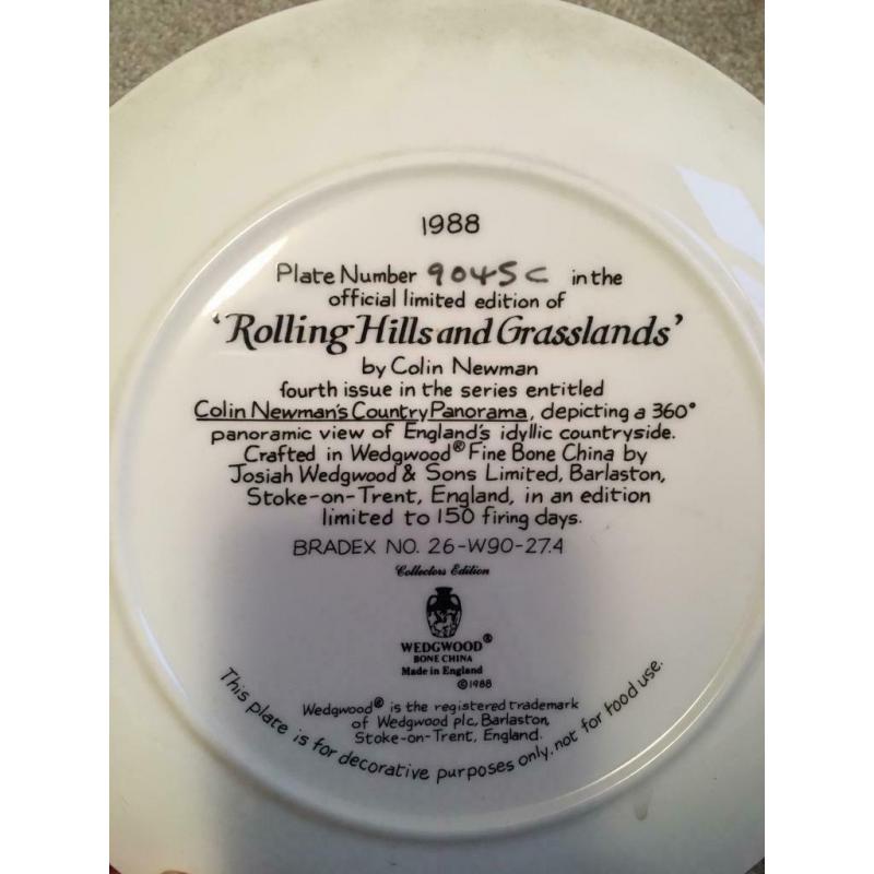 The complete set of immaculate decorative plates, by brilliant artist Colin Newman