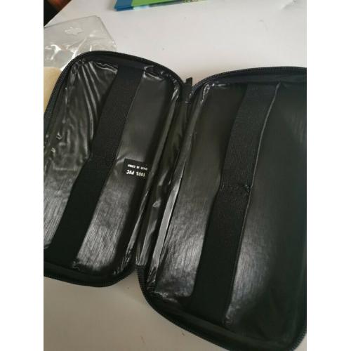 Black pvc case with elastic