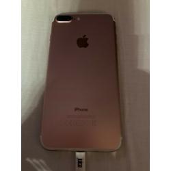 Rose gold iphone 7 plus in pristine condition