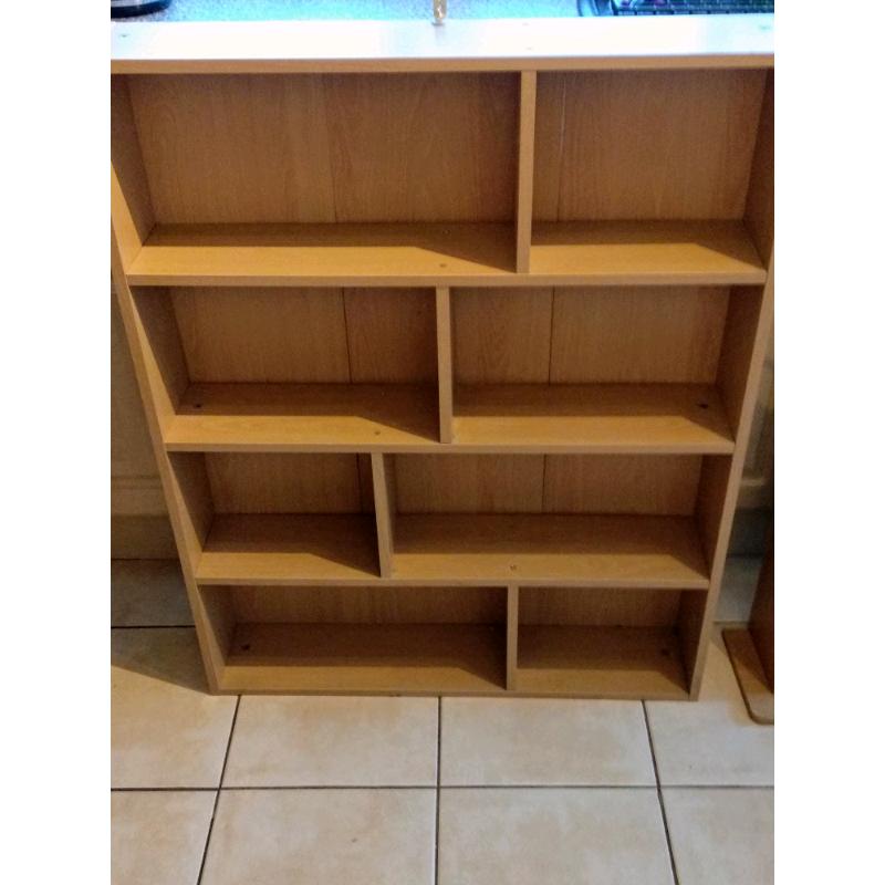 Bookshelf and dvd holder