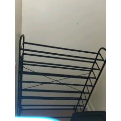 SOLD RRP?35 black Costco wheel big shoe rack-fits dozensof shoes