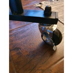 SOLD RRP?35 black Costco wheel big shoe rack-fits dozensof shoes