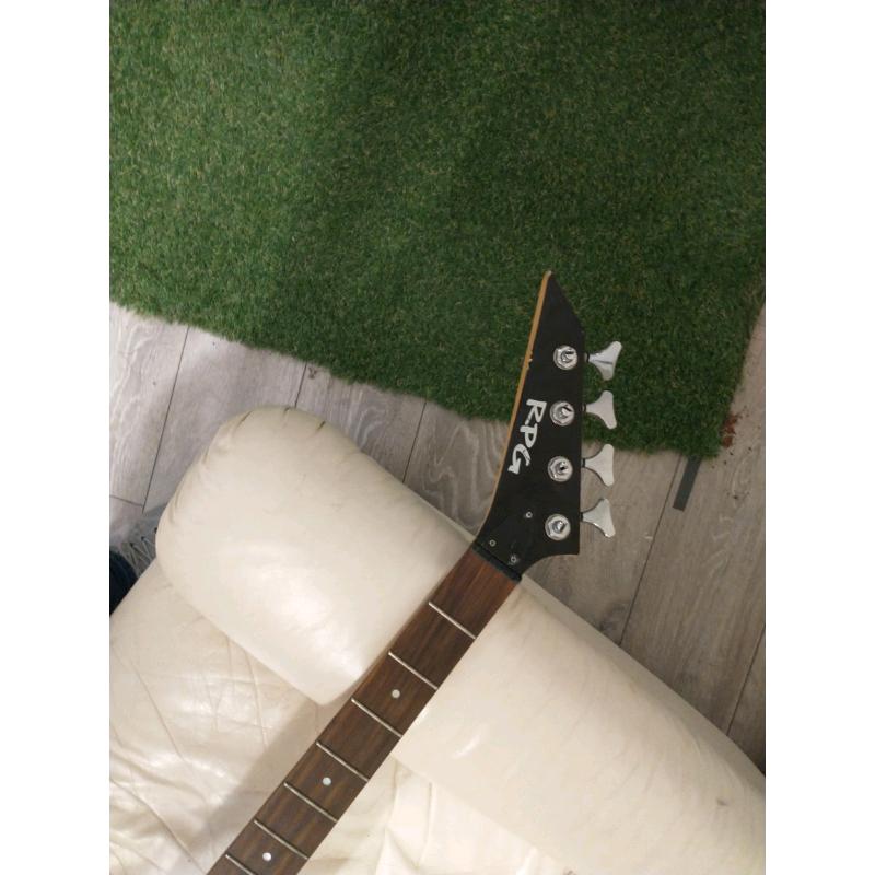 RPG left handed bass guitar