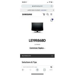 Samsung LE19R86BD 19? TV