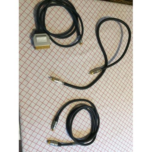 6 different AV cables- incl.Scart to S-video / Co-ax cable / s-video/ usb- microUSB