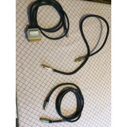 6 different AV cables- incl.Scart to S-video / Co-ax cable / s-video/ usb- microUSB