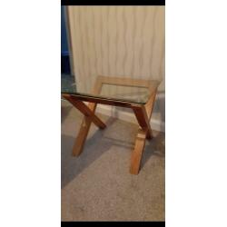 TV stand and glass table