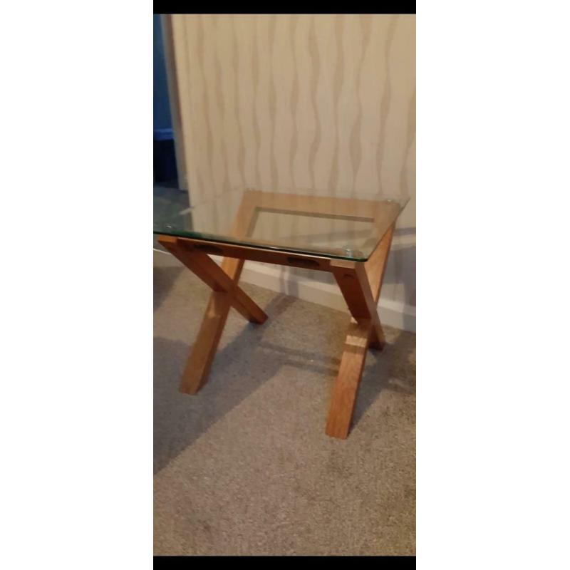 TV stand and glass table