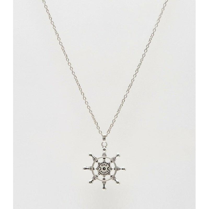 Boat Wheel Necklace In grey