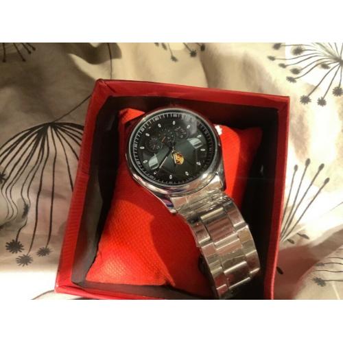 Porsche Boxster dashboard wristwatch. As new in box.
