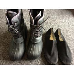 Boys Winter Boots and Plimsole Size 6
