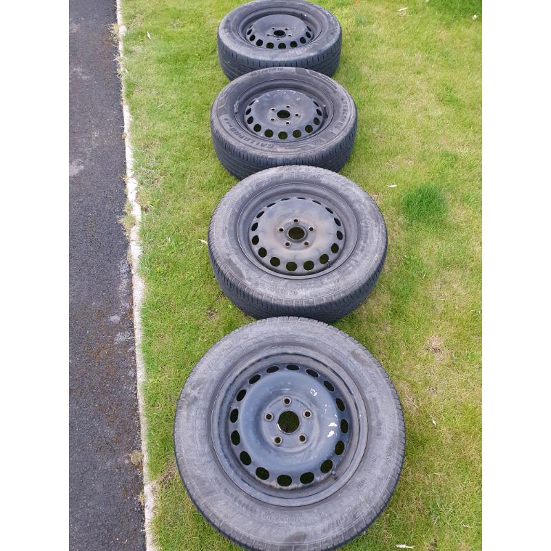 Vw caddy steel wheels 5x112