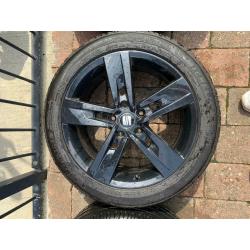 Mk3 seat Leon fr 17inch alloys with tyres