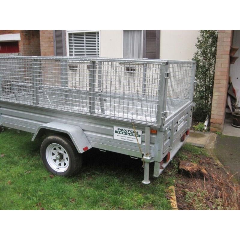 Paxton Double cage 8ftx5ft trailer as new with many extras
