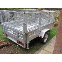Paxton Double cage 8ftx5ft trailer as new with many extras