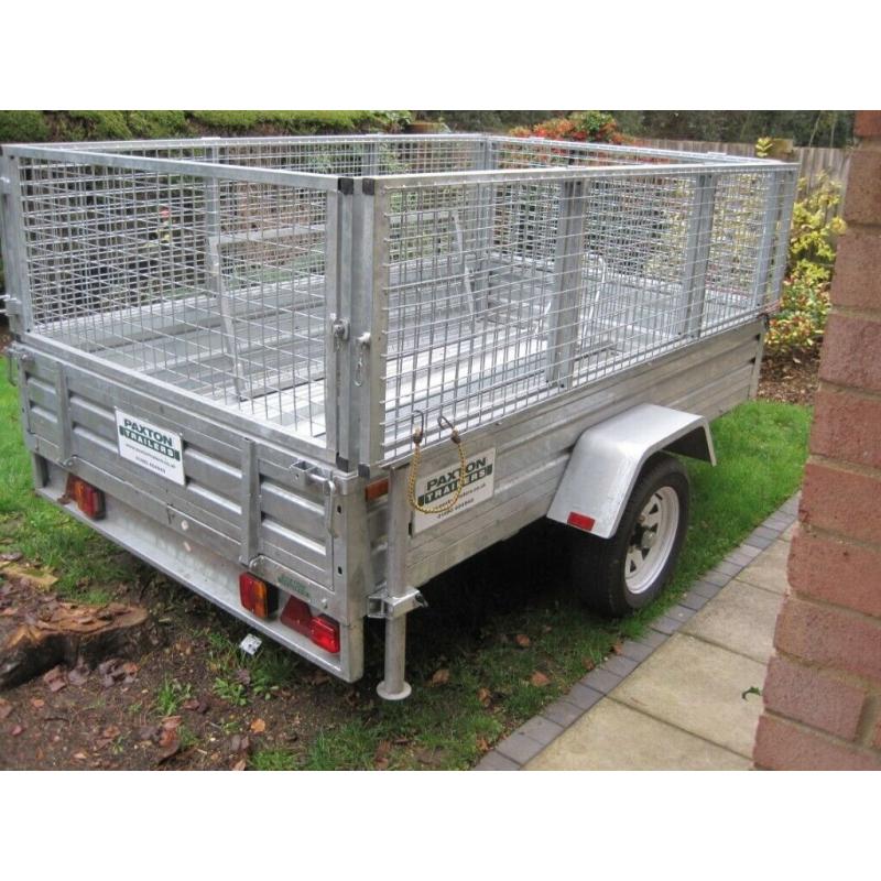 Paxton Double cage 8ftx5ft trailer as new with many extras