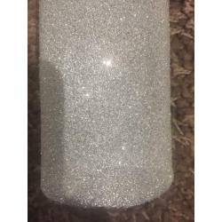 Glitter candle with Red Holder.