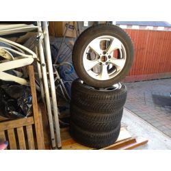 Genuine BMW alloys and winter tyres