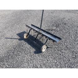 Small quad ride on lawnmower tractor spring tyne grass harrows