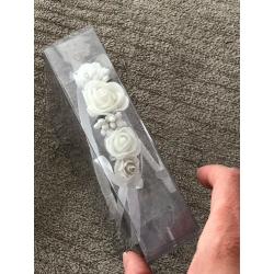 Brand New White Girl Headband Christmas Wedding Party Flower Girl First Communion Accessories