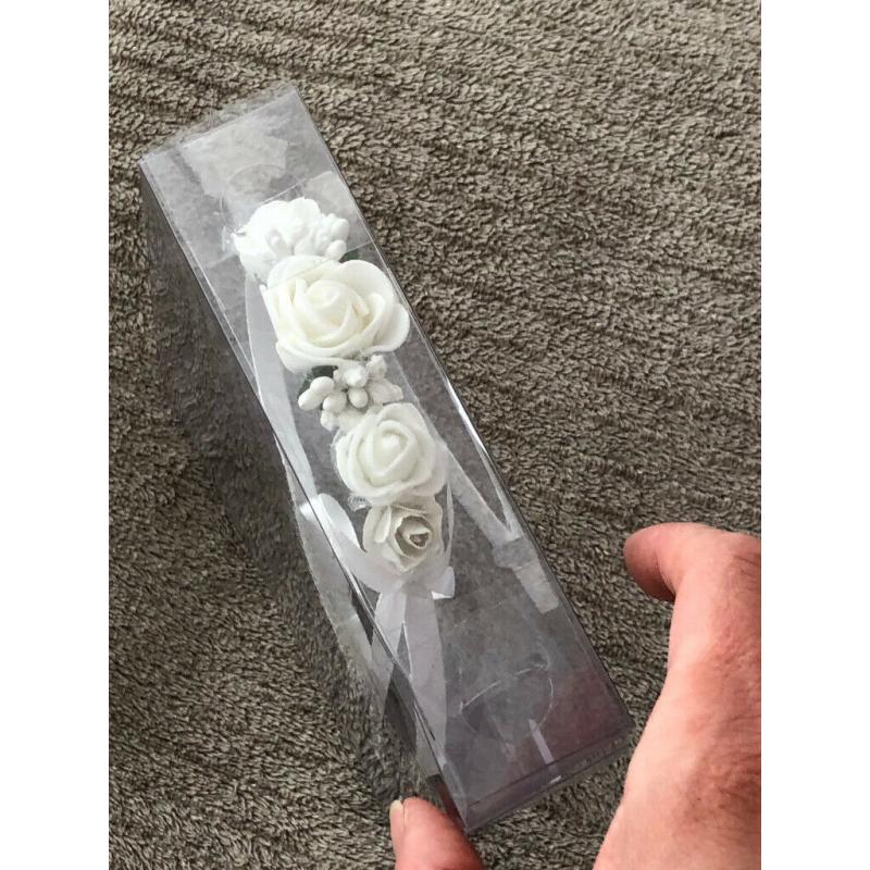 Brand New White Girl Headband Christmas Wedding Party Flower Girl First Communion Accessories