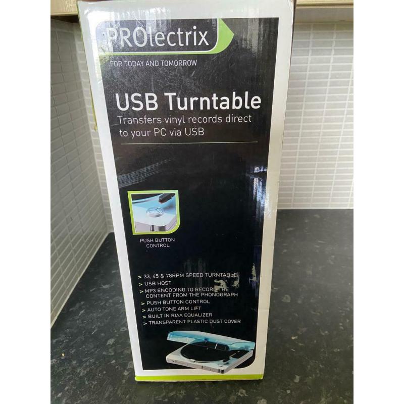Brand New Prolectrix USB Turntable