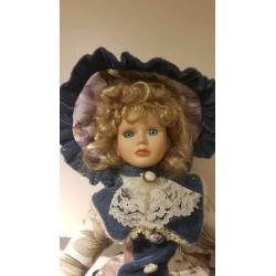 Porcelain Doll on Stand