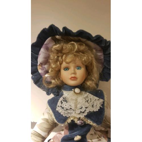 Porcelain Doll on Stand