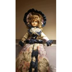 Porcelain Doll on Stand