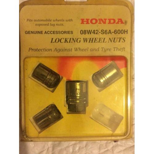 Honda locking wheel nuts