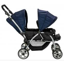 Cuggl Elm Tandem Pushchair - Black & Blue