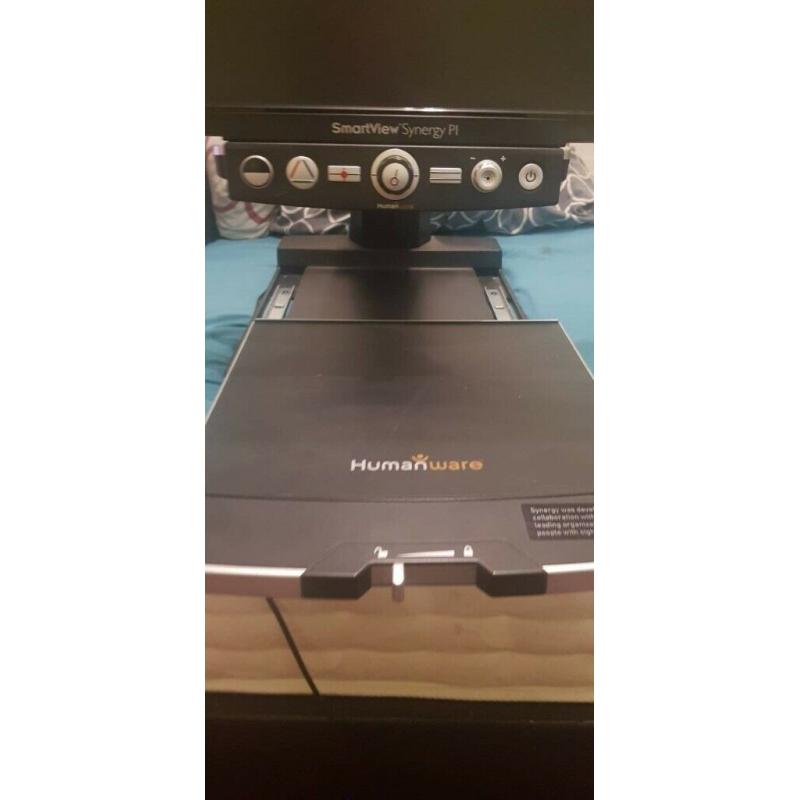 HumanWare SmartView Synergy PI 23 in video magnifier with advanced con