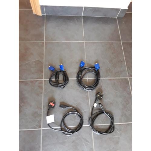 Power cable and VGA cable