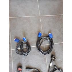Power cable and VGA cable
