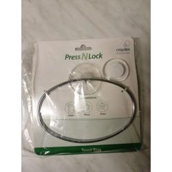 Press n lock towel ring brand new