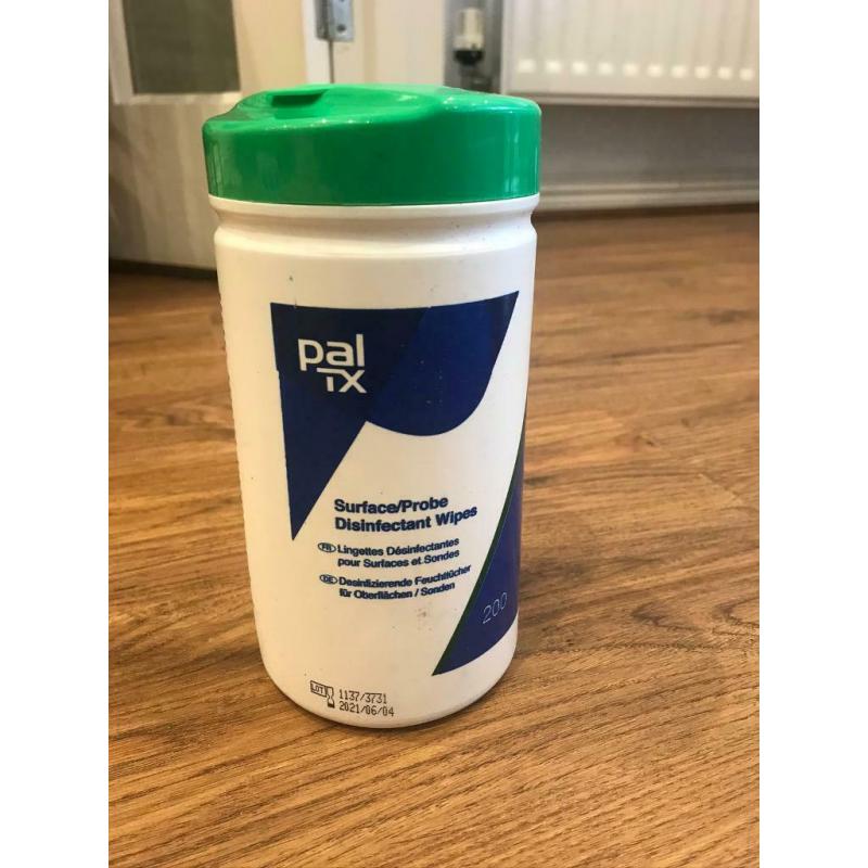 Pal TX Surface/Probe/Thermometer Disinfectant Wipes (box of 200) *NEW*