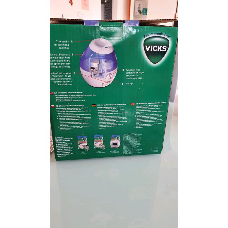 Ultrasonic Humidifier Vicks